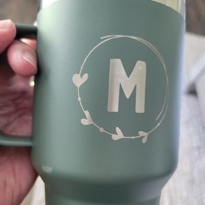 Letter M - Yeti Camp Green 35oz